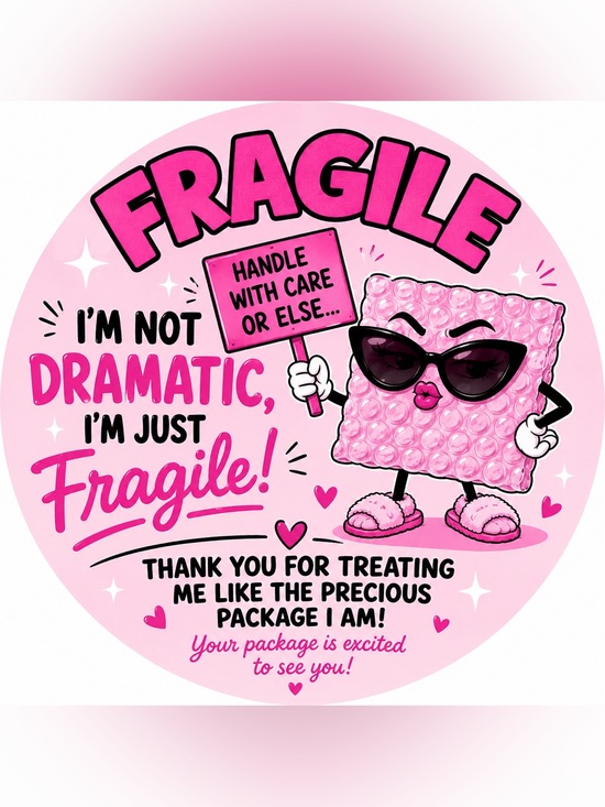 Other - Funny Fragile Shipping Sticker 60CT
